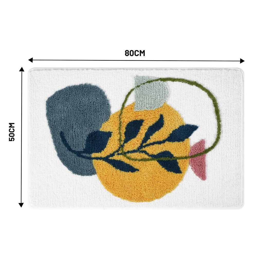Skorter | Floral Non-Slip Bathmat