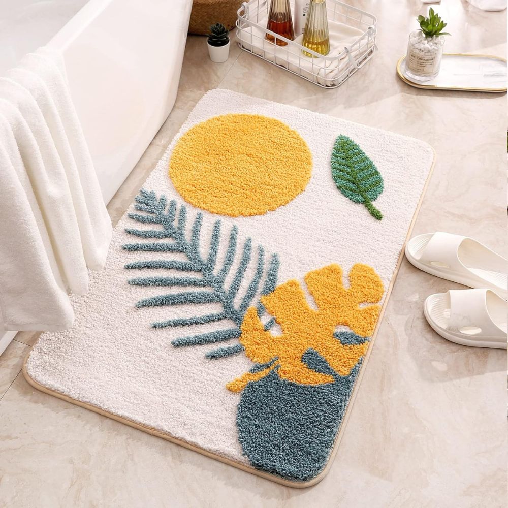 Skorter | Floral Non-Slip Bathmat