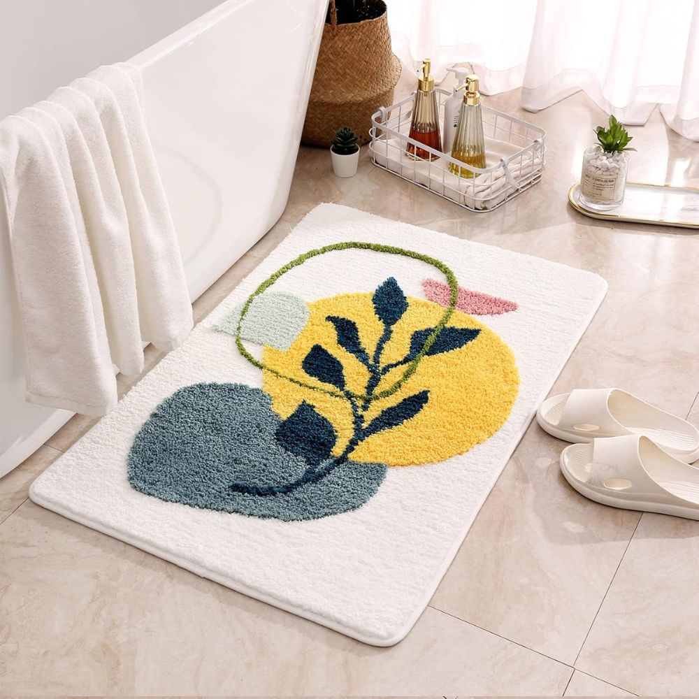 Skorter | Floral Non-Slip Bathmat