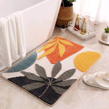 Skorter | Floral Non-Slip Bathmat