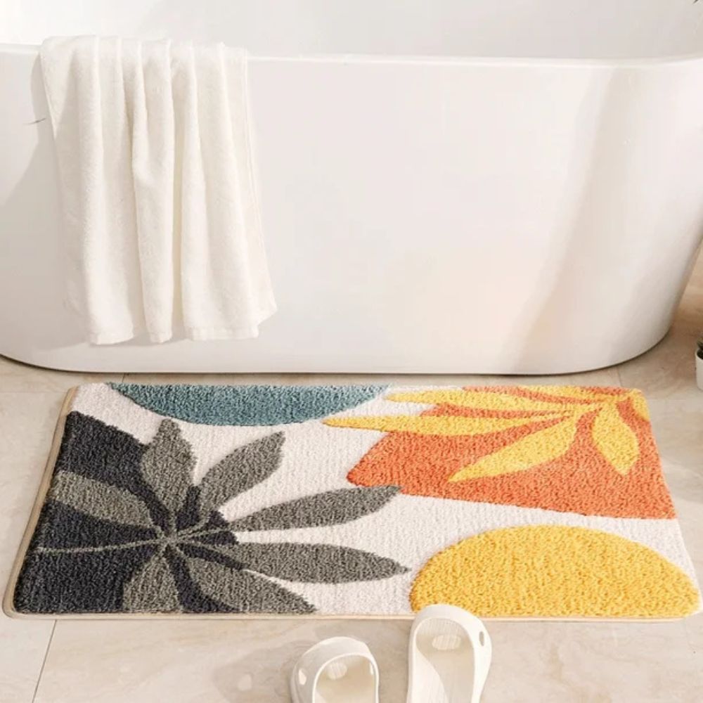 Skorter | Floral Non-Slip Bathmat