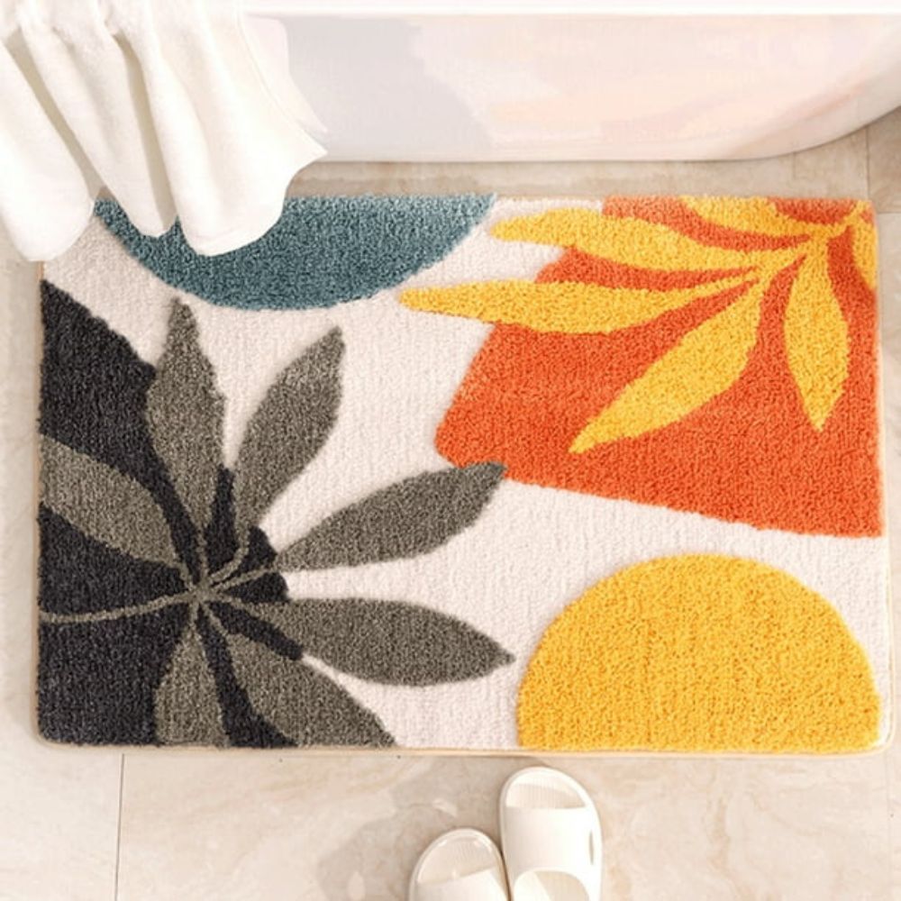 Skorter | Floral Non-Slip Bathmat