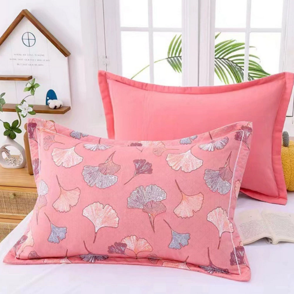 Skorter | Floral Print Cotton Pillowcase | 2pcs