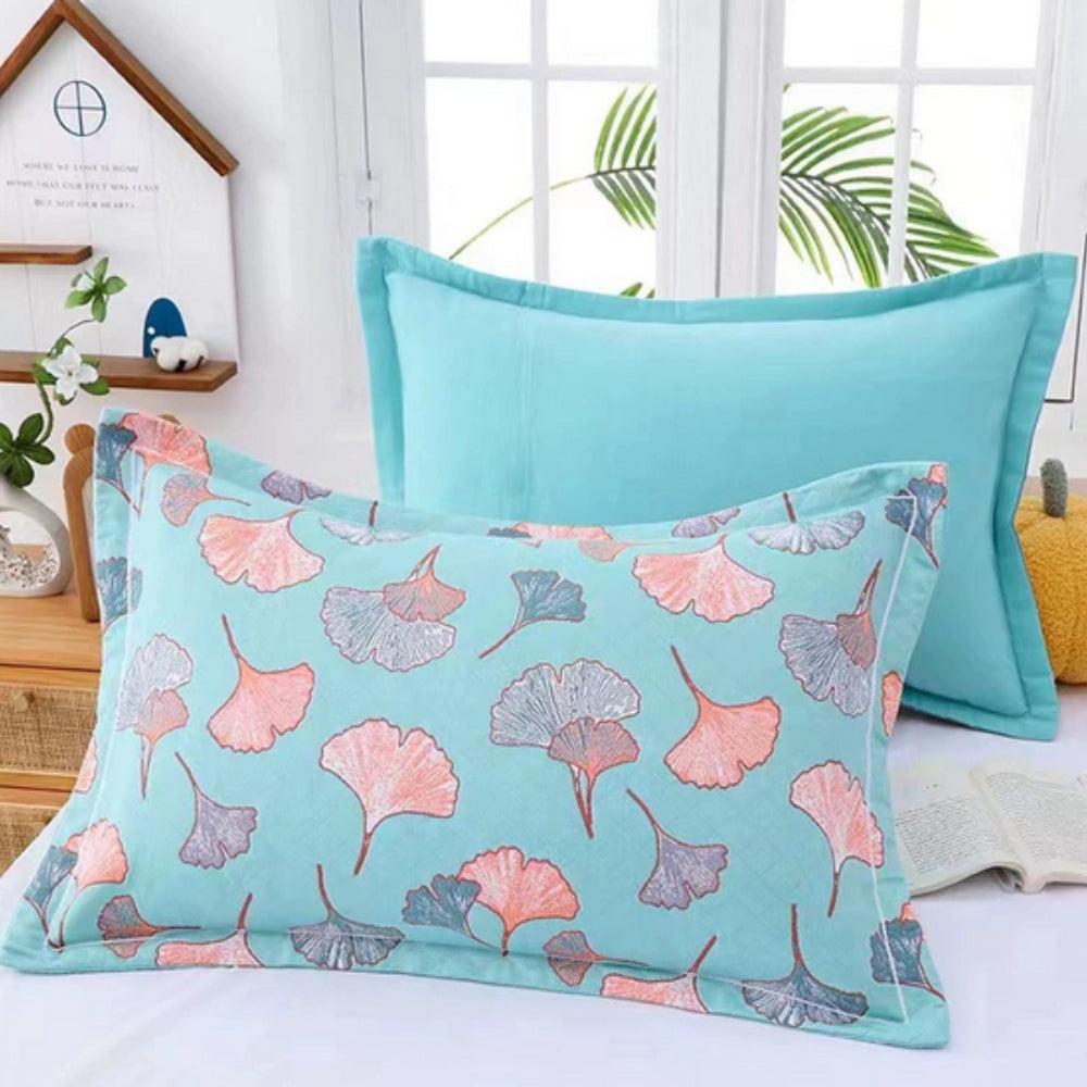 Skorter | Floral Print Cotton Pillowcase | 2pcs