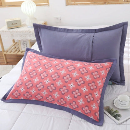 Skorter | Floral Print Cotton Pillowcase | 2pcs