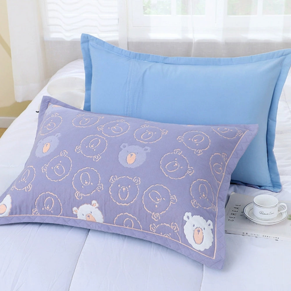 Skorter | Floral Print Cotton Pillowcase | 2pcs