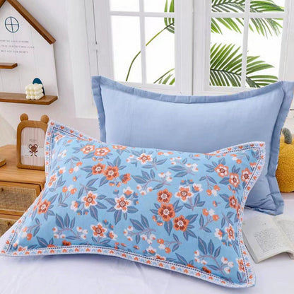 Skorter | Floral Print Cotton Pillowcase | 2pcs