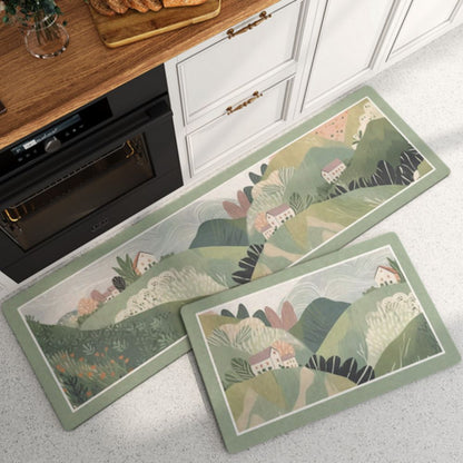 Skorter | Floral Quick-Dry Kitchen Mat