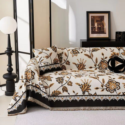 Skorter | Floravell Vintage Chenille Sofa Cover