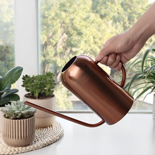 Skorter | Fluora – 1.5L Stainless Steel Watering Can with Long Spout