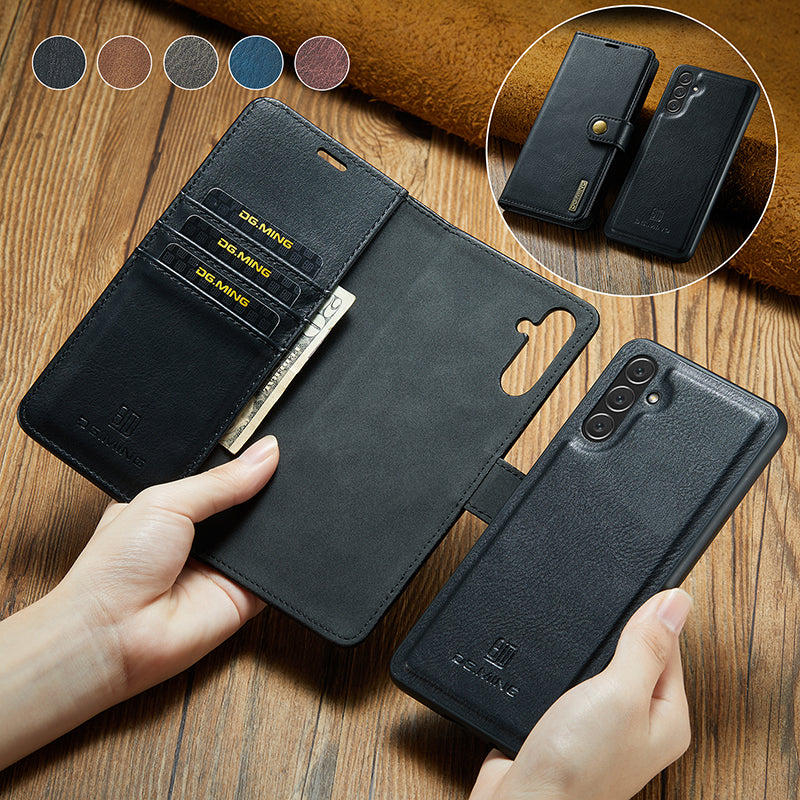 Skorter | 2 in 1 removable flip leather case for Samsung Galaxy