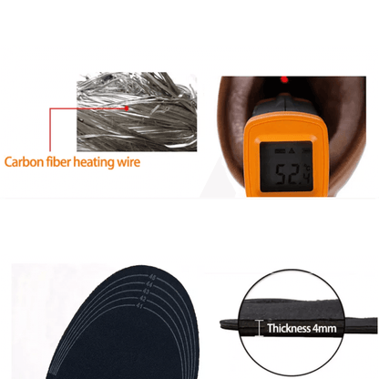 Skorter | Shoe Foot Insoles Inserts Thermal Rechargeable Footbed for Shoes and Boots