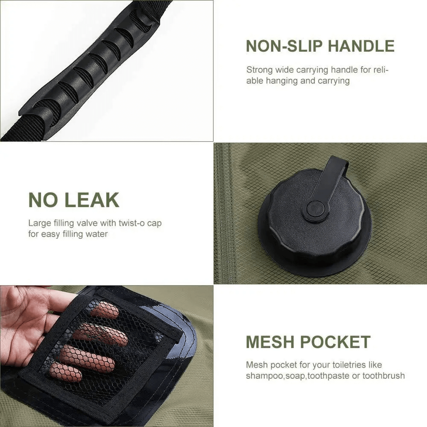 Skorter | Portable Solar Shower Bag for Camping Van and Tents