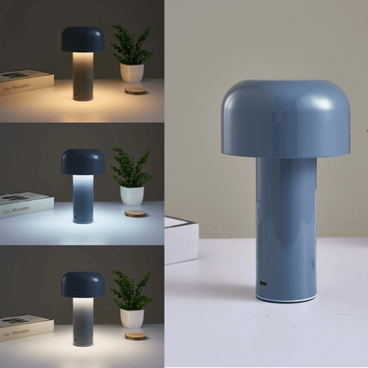 Skorter | Mushroom Battery Operated Rechargeable Table Lamps Lights for Bedside and Dining Table Room