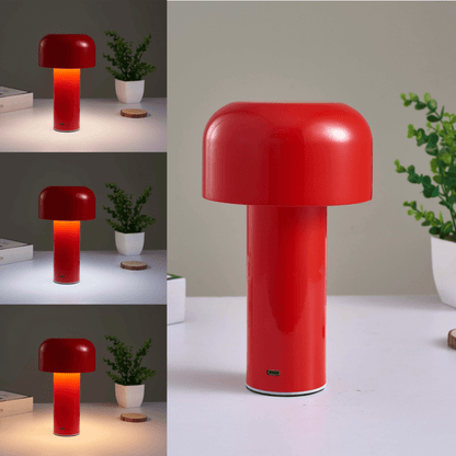 Skorter | Mushroom Battery Operated Rechargeable Table Lamps Lights for Bedside and Dining Table Room