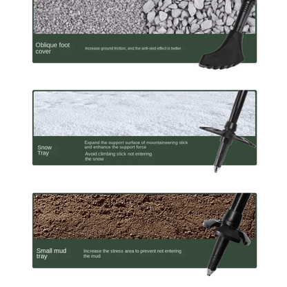 Skorter | Folding Nordic Walking Tracking Poles Top Rated for Hiking Sticks