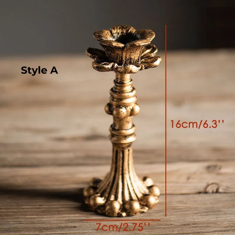 Skorter | AuricGlow – Rustic Candle Holder with Elegant Luxury for a Timeless Look