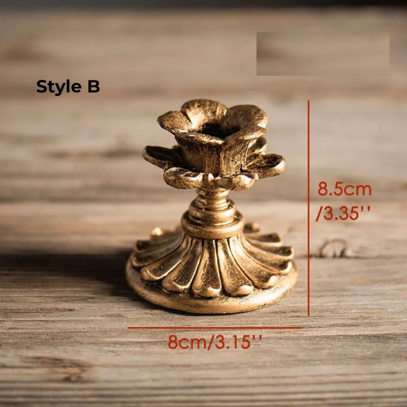 Skorter | AuricGlow – Rustic Candle Holder with Elegant Luxury for a Timeless Look