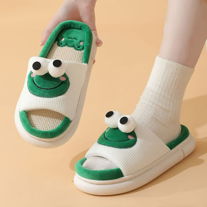 Skorter | 3D Eye Frog Slippers