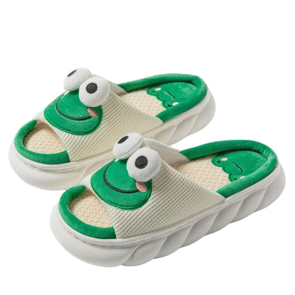 Skorter | 3D Eye Frog Slippers