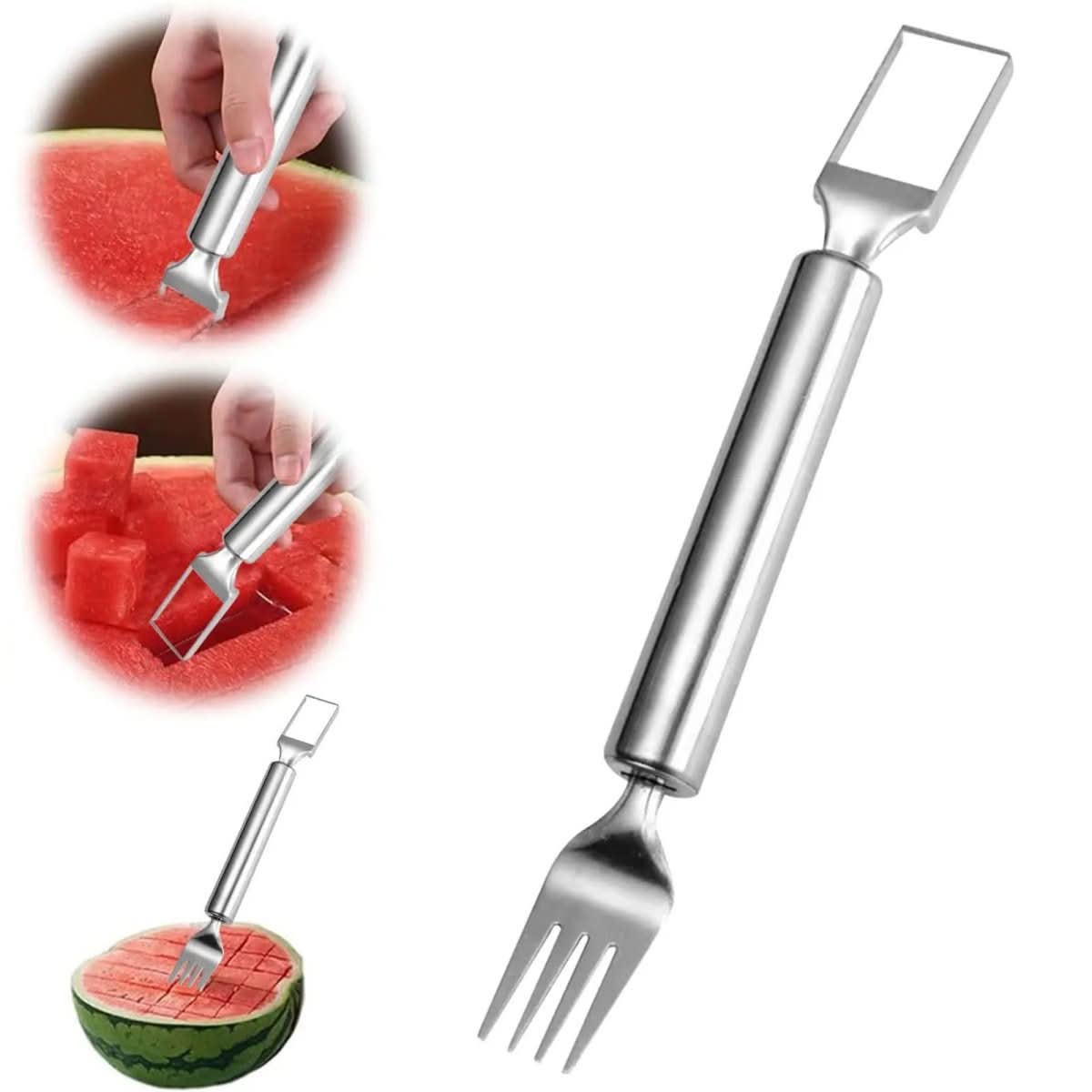 Skorter | 2-in-1 fruit cutter with integrated fork for fresh snacks