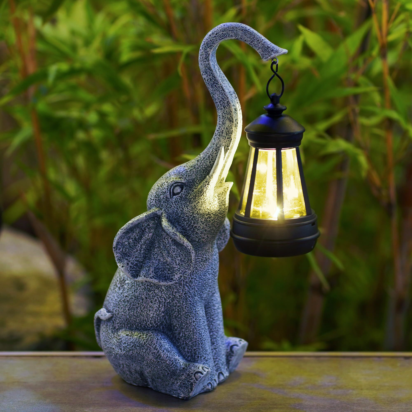 Skorter | Solar Elephant Garden Lamp – Warm Ambient Light