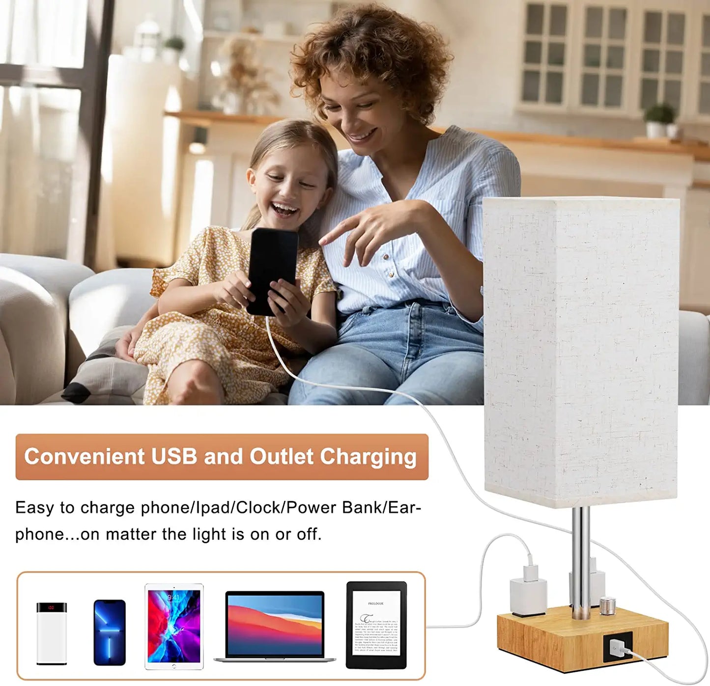 Skorter | Table lamp with speaker and wireless charger