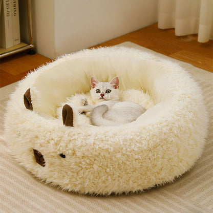 Skorter | Alpaca-shaped, fluffy, warm, detachable dog and cat bed
