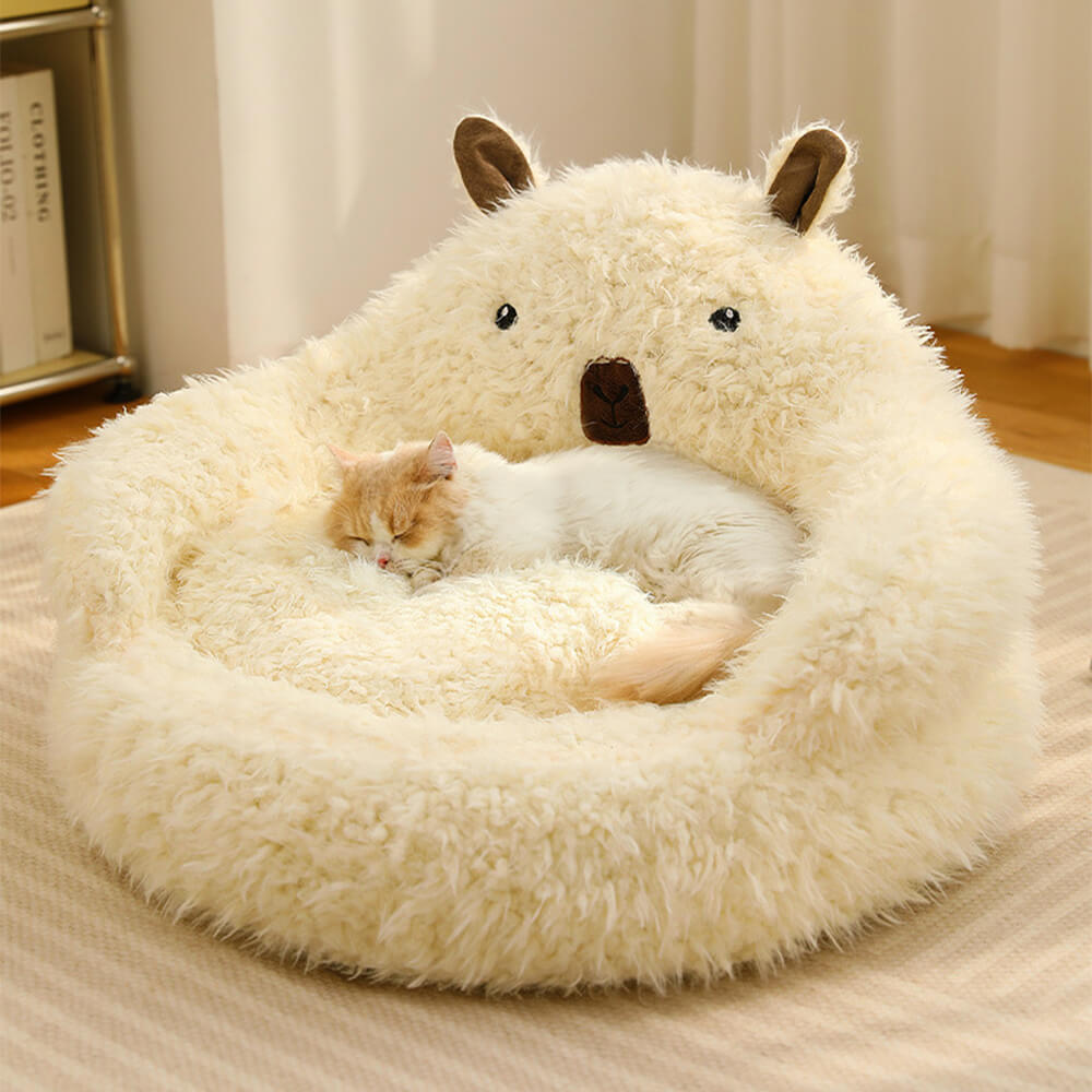 Skorter | Alpaca-shaped, fluffy, warm, detachable dog and cat bed