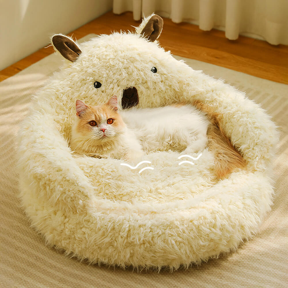 Skorter | Alpaca-shaped, fluffy, warm, detachable dog and cat bed