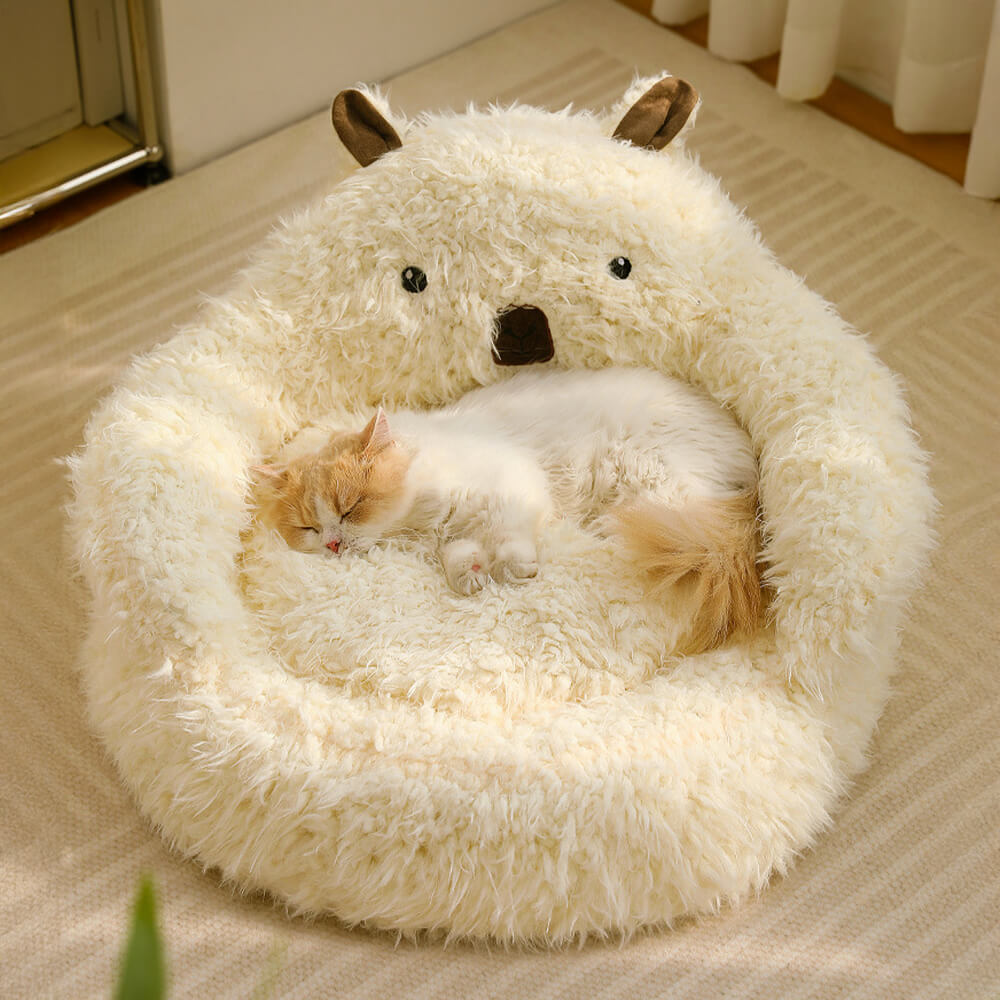 Skorter | Alpaca-shaped, fluffy, warm, detachable dog and cat bed