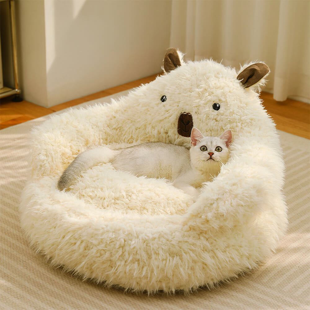 Skorter | Alpaca-shaped, fluffy, warm, detachable dog and cat bed