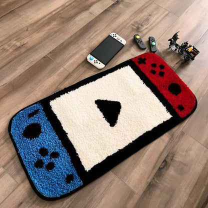 Skorter | Game controller-shaped faux cashmere printed rug