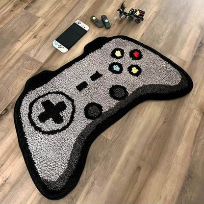 Skorter | Game controller-shaped faux cashmere printed rug
