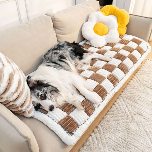 Skorter | COZYCOVER – Cozy pet blanket made of chenille with furniture protection function