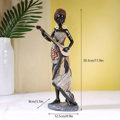 Skorter | African Female Musician Sculpture