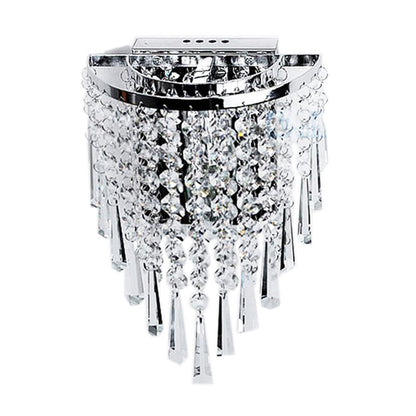 Skorter | Moderna vägglampor i krom med kristalldroppar