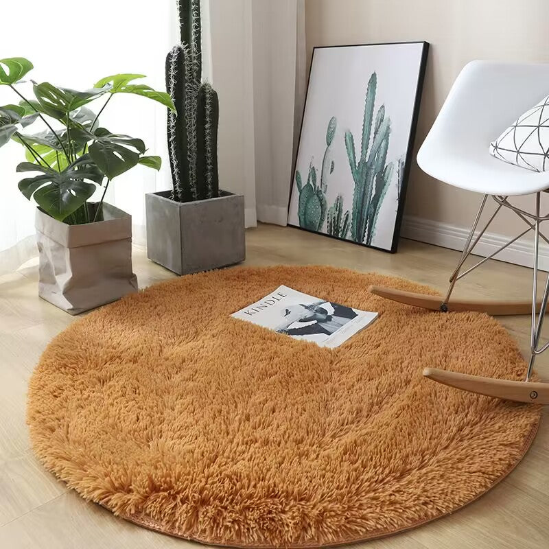 Skorter | Cozy soft round rug