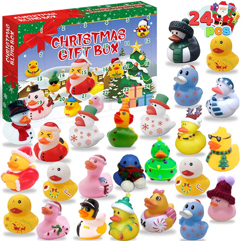 Skorter | 24 Piece Christmas Rubber Duck Advent Calendar