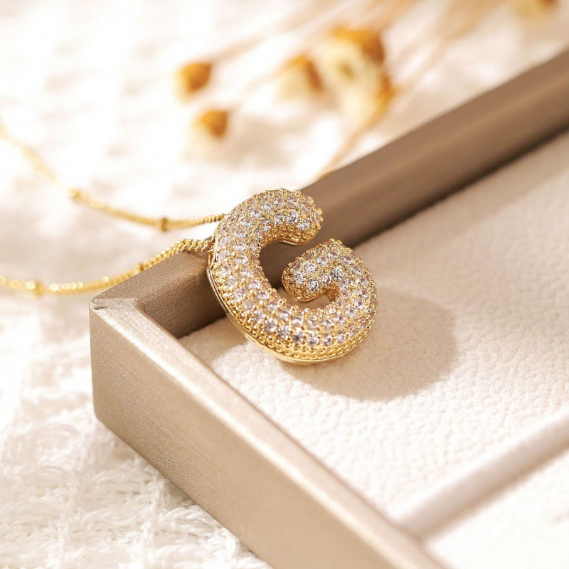 Skorter | Alphabet-Diamond-Pendant-Necklace