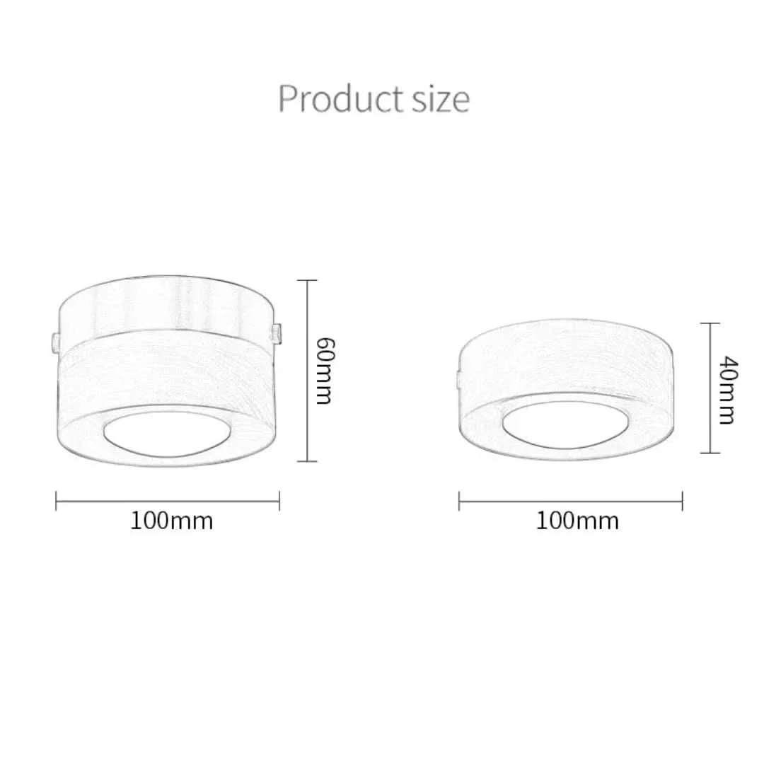Skorter | Woodenglow - Walnut Ceiling Lamp With Led Spot