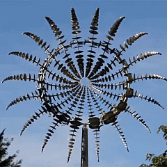Skorter | Anti-Rust Kinetic Metal Wind Spinner Windmill for Outdoor Garden Decor & Landscaping