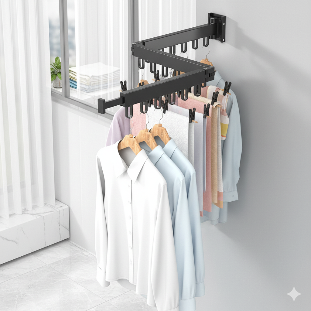 Skorter | FLEXIHANG – Space-saving wall dryer for small rooms