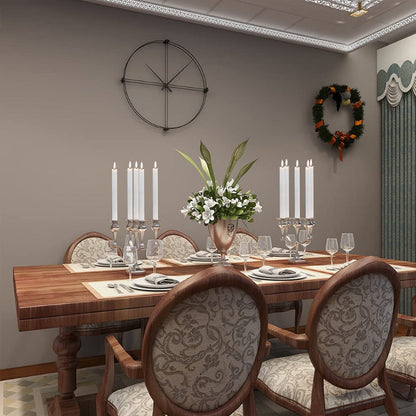 Skorter | Flame-free flickering taper candles with 2 remote controls and timer, real wax 3D wick light window candles battery-operated, Christmas home wedding decor