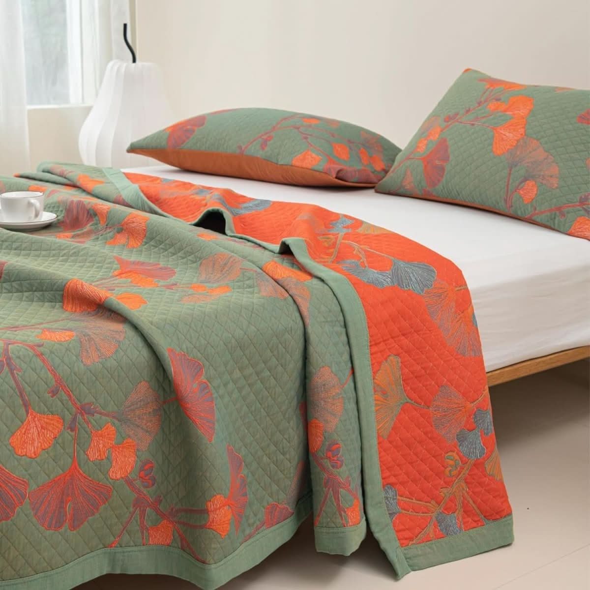 Skorter | Cotton Bedding Set with Botanical Design
