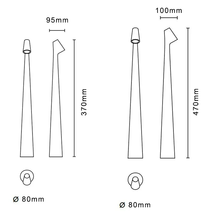 Skorter | LumiLux Portable Touch LED Lamp – Rechargeable, Dimmable and Slim Design