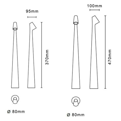 Skorter | LumiLux Portable Touch LED Lamp – Rechargeable, Dimmable and Slim Design