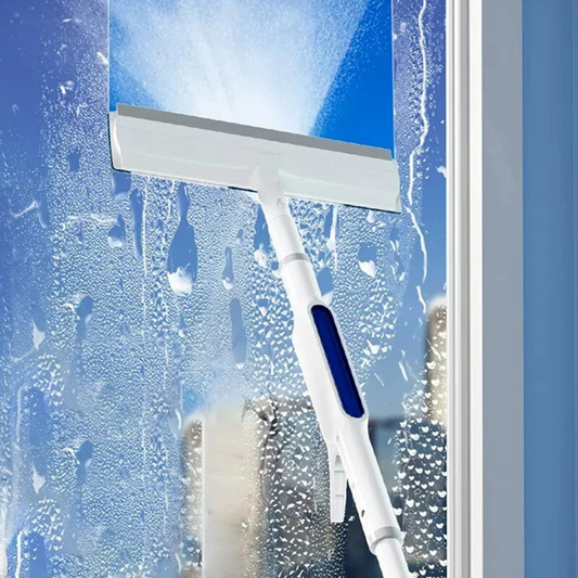 Skorter | 3-in-1 Rotatable Window Cleaner with Telescopic Handle and Spray Function