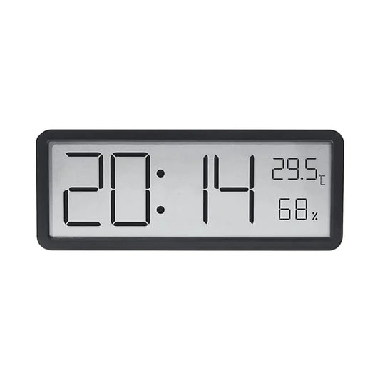 Skorter | GlowTime – Digital LED Wall Clock with Temperature & Humidity Display