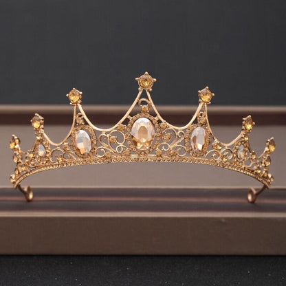 Skorter | Elegant Bridal Baroque Rhinestones Crown And Tiara Collection